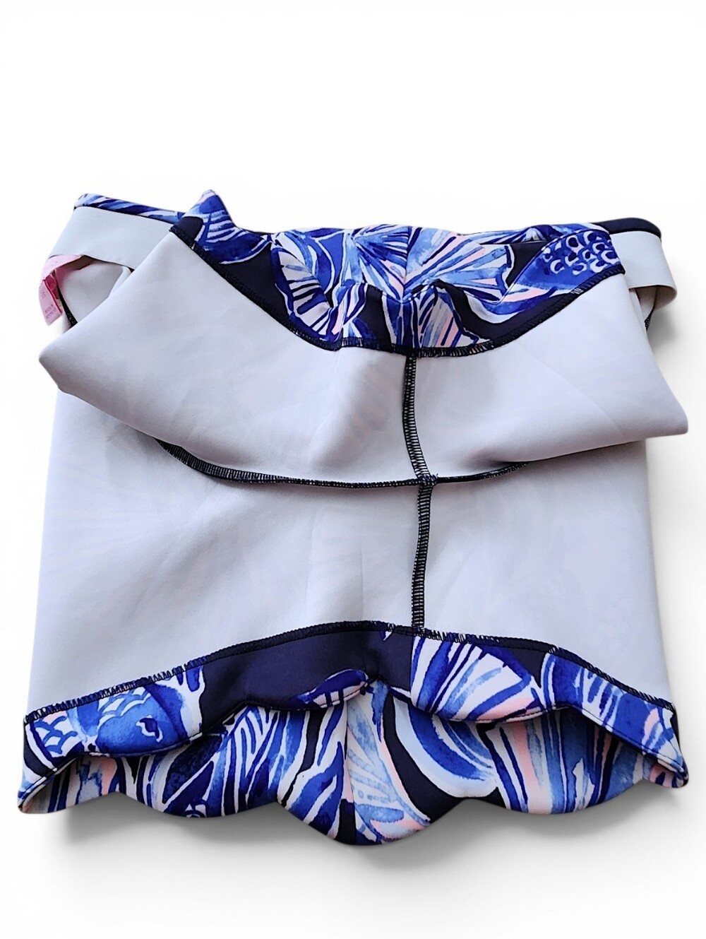 Lilly Pulitzer Women's Scallop Hem Mid-Rise Stretchy Summer Shorts Blue Size XS - Picture 7 of 12